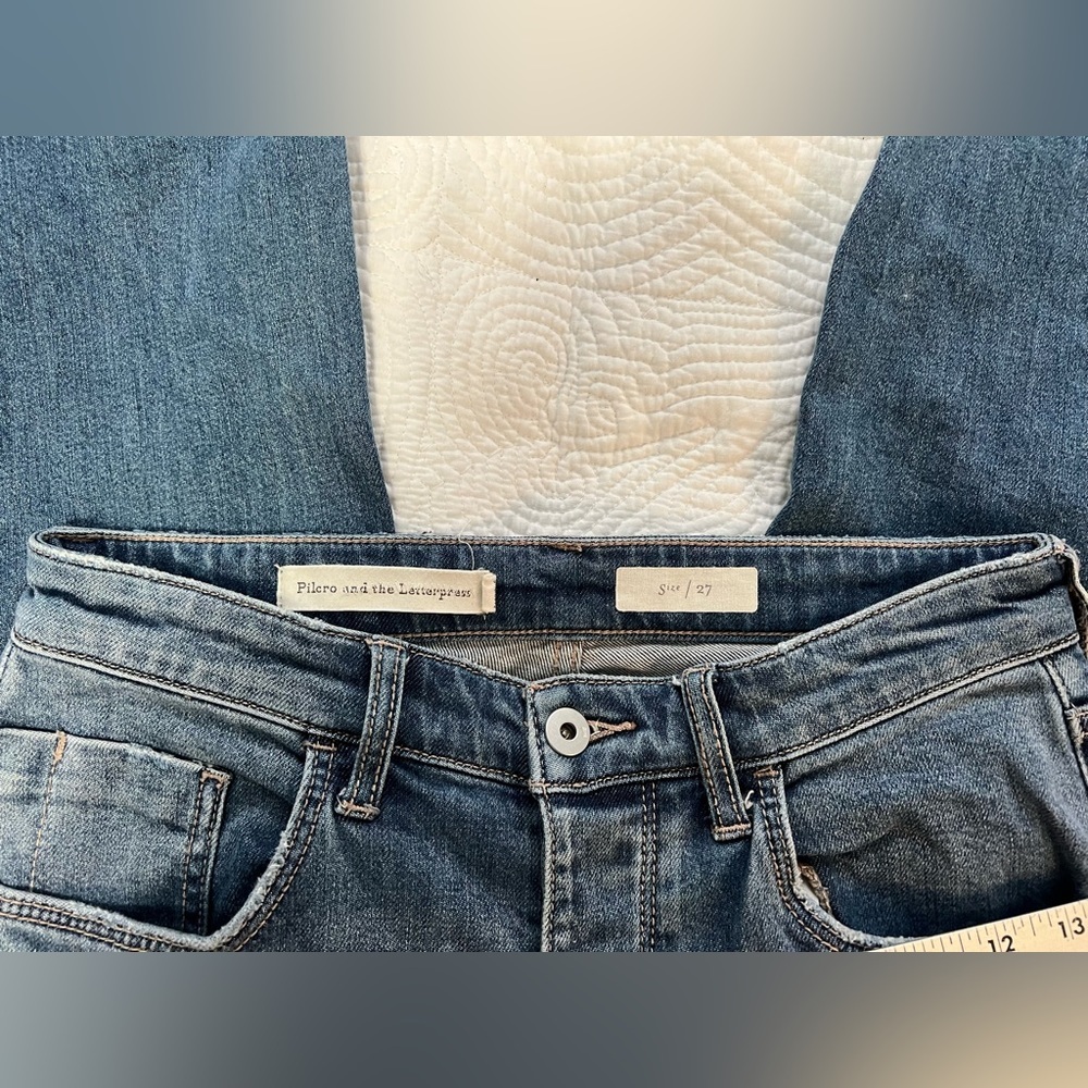 Anthro Pilcro and the Letterpress High-Rise Sequined Flared Jeans - Picture 6 of 9